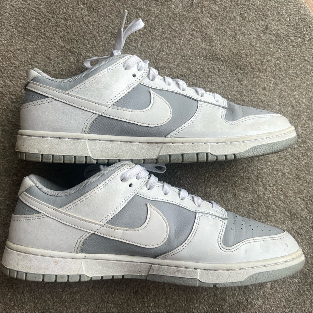 Nike White and Gray Sneakers Men’s Size 12
